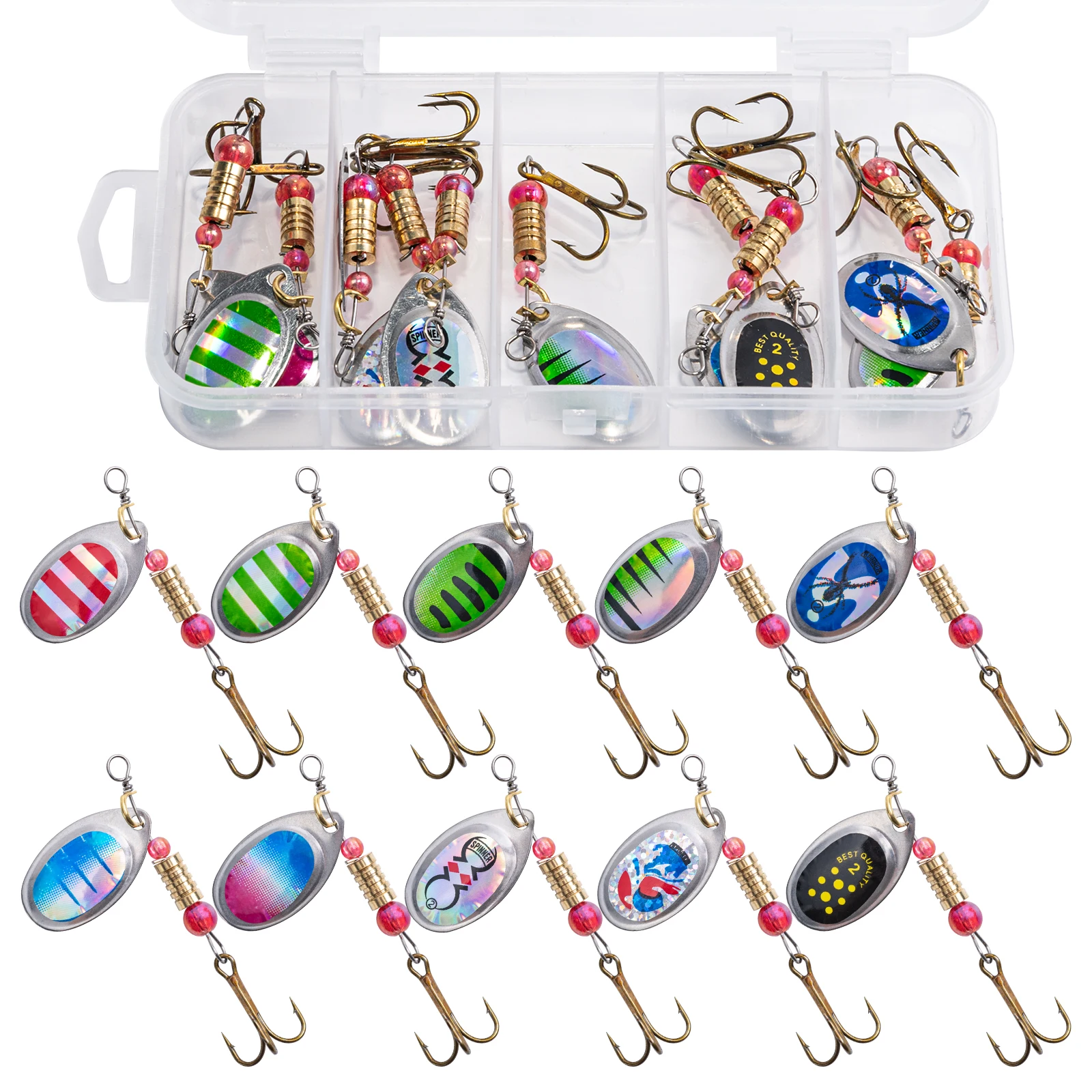 Spinner bait en acción de recogida