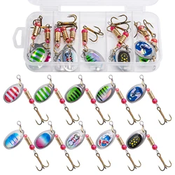 Goture Spinnerbait metal para lucio, lubina y trucha con anzuelo