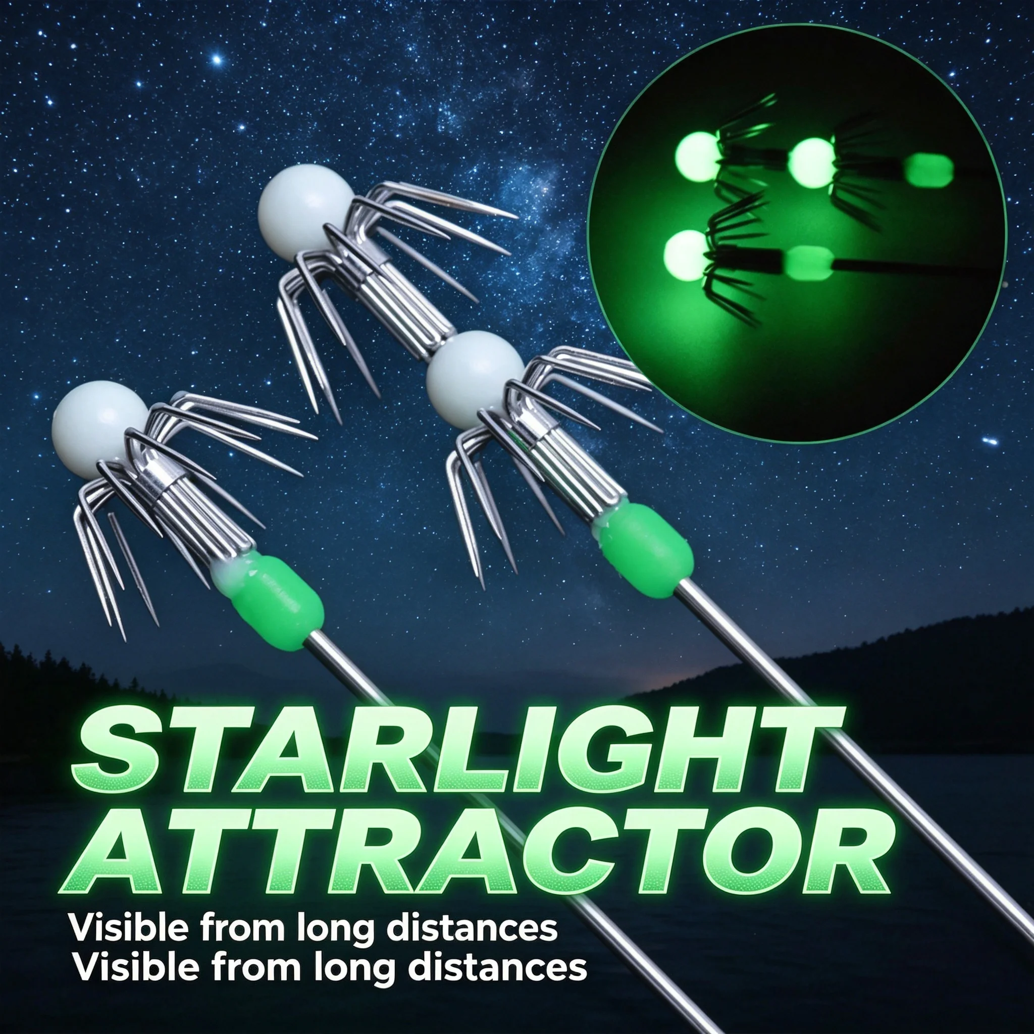 Señuelo luminoso Starlight Attractor para calamares