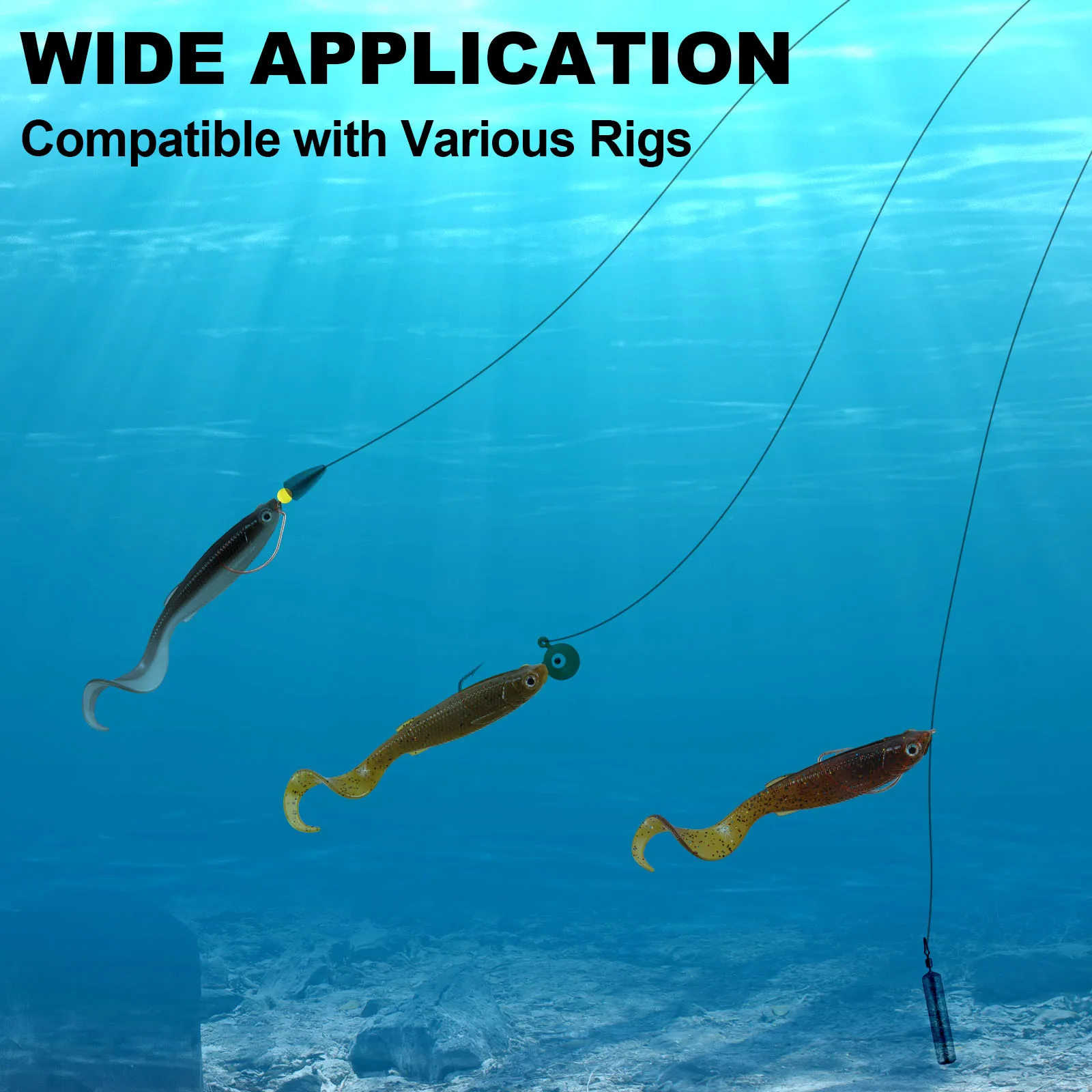 Swimbaits de vinilo para lubina y sábalo - imagen 2