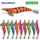 ShareShark señuelo pesca madera luminoso 3D camarón-calamar-pulpo