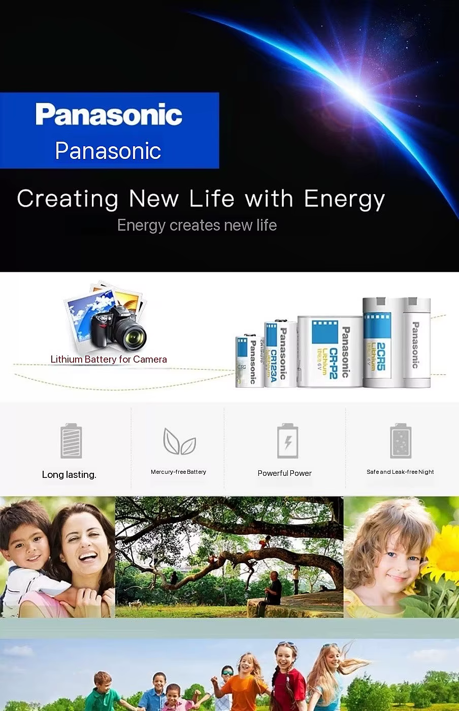 Baterías Panasonic para distintos equipos