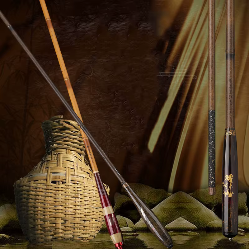 Caña de pesca ultraligera superdura mango bambú para carpa cruciana - imagen 5