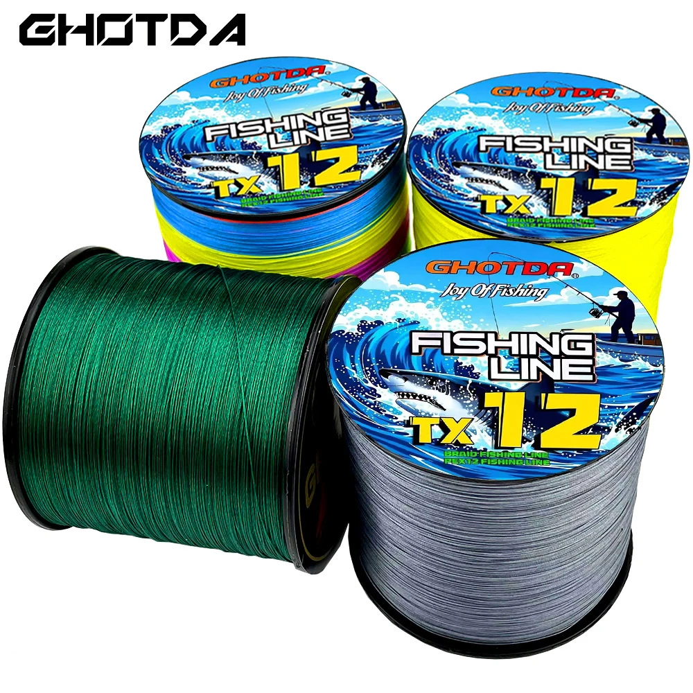 GHOTDA Línea de pesca trenzada PE multifilamento - imagen 3