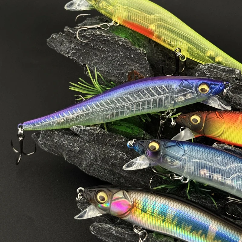 Señuelo wobbler flotante minnow para lucio y lubina brillante - imagen 5