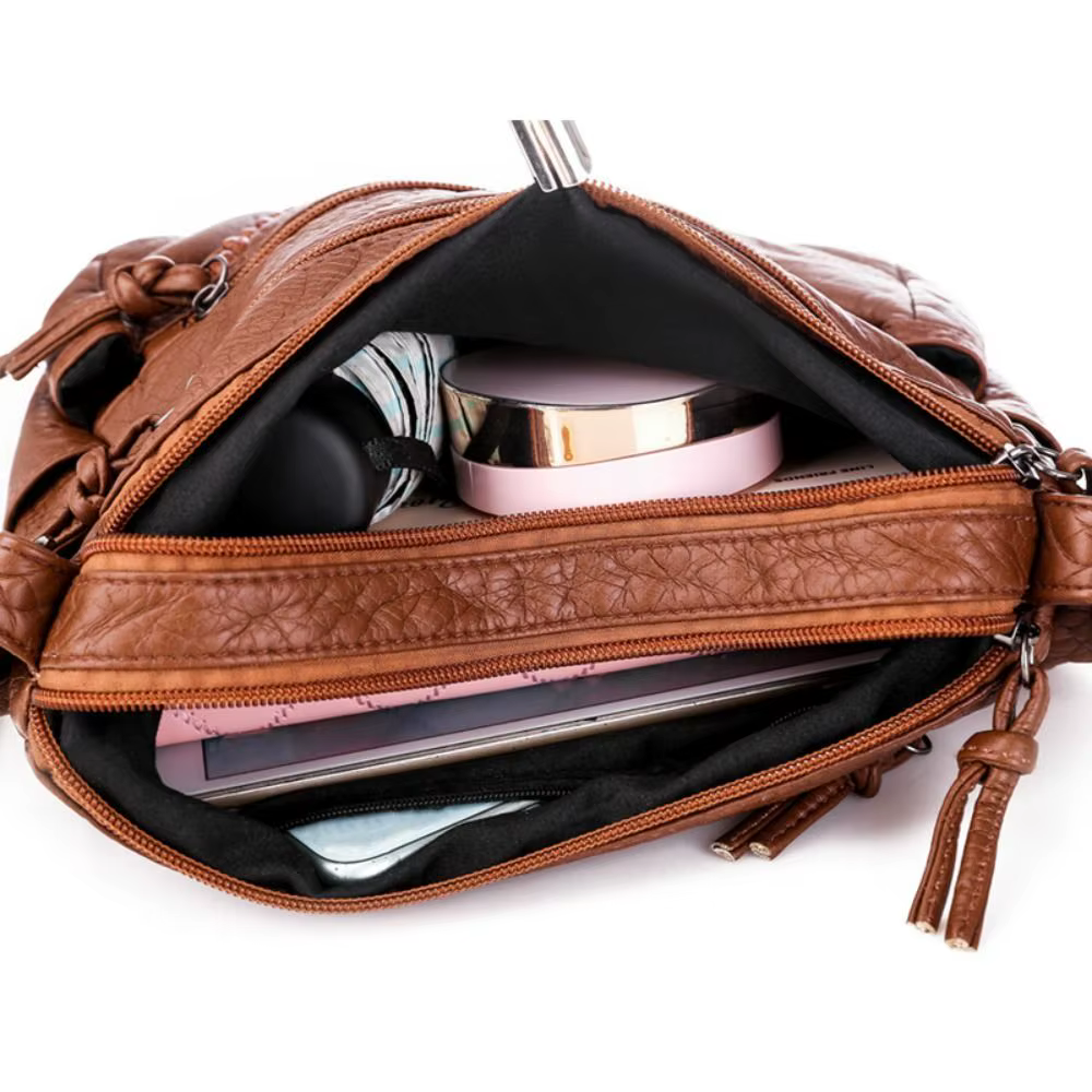 Bolso Retro de Hombro para Mujer en Cuero PU – Tipo Hobo - imagen 2