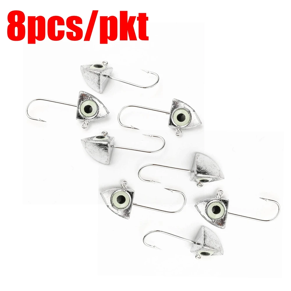 Mini jig head con ojos 3D luminosos para crappie y vinilo - imagen 3