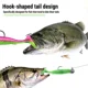 FishTrip señuelos blandos Jig Head antienredos cola en T para lubina - imagen 2