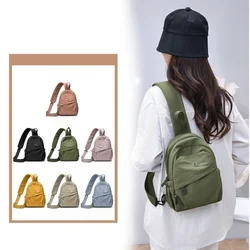 Bolso cruzado ligero de doble uso con multibolsillos para mujer