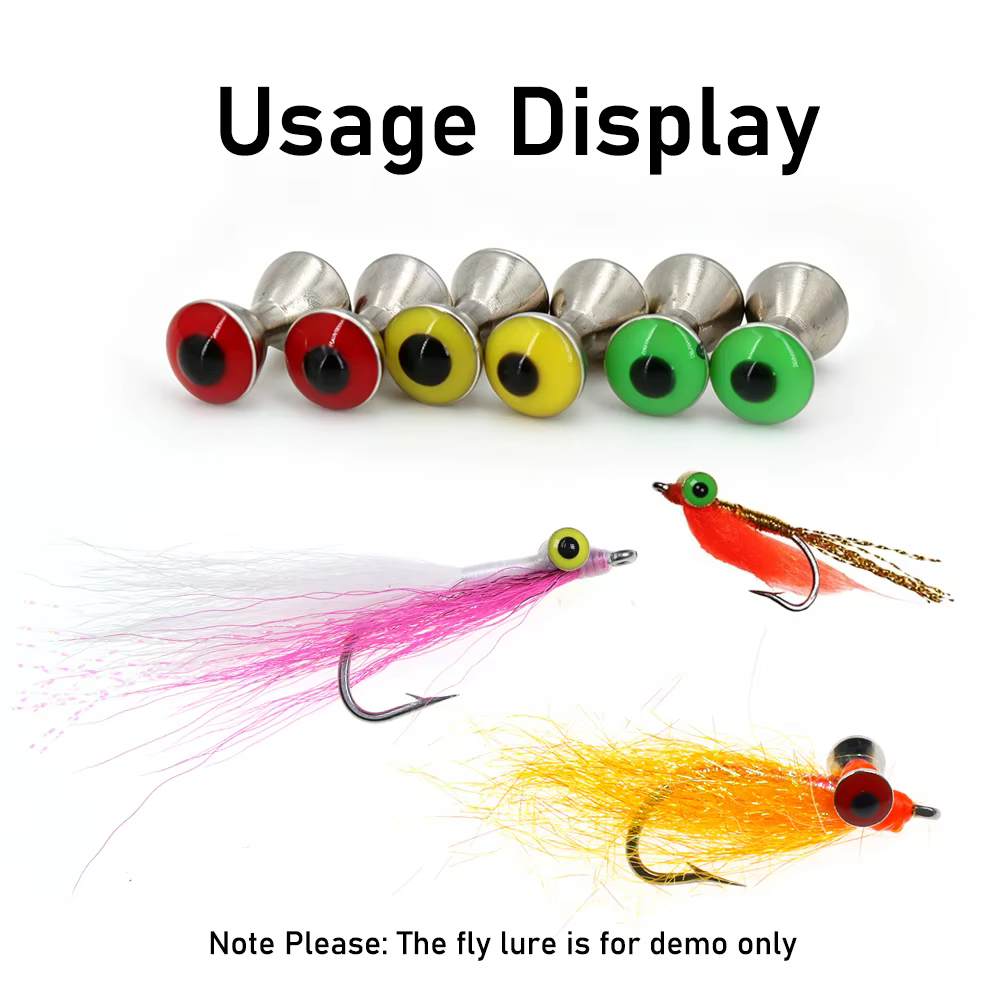 Mancuernas de latón para pesca con mosca – Ojos Crazy Charlie - imagen 5