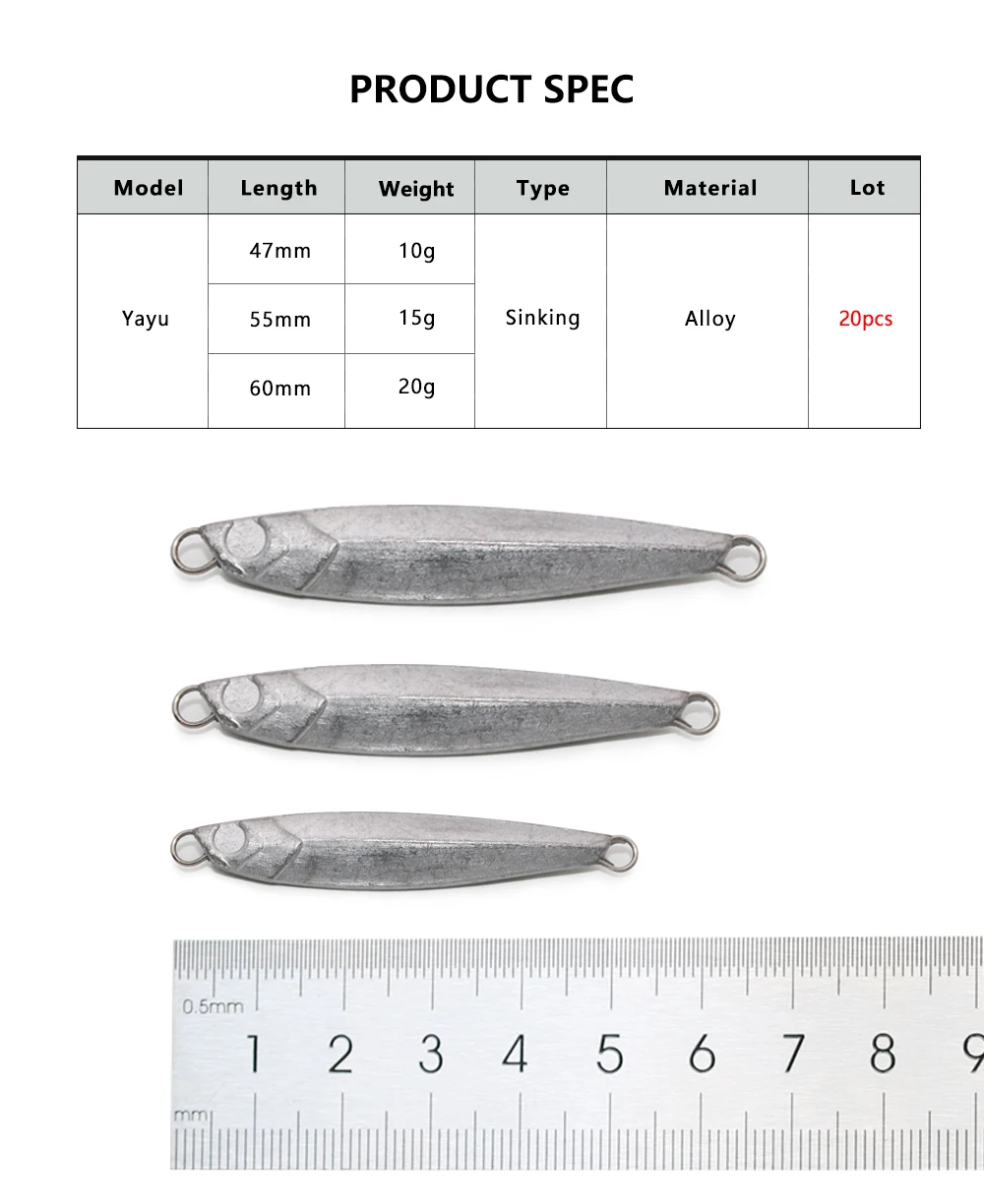 Detalle del señuelo para pesca costera