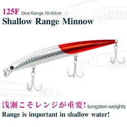 Señuelo Minnow flotante Tsurinoya DW72 para lubina en aguas someras
