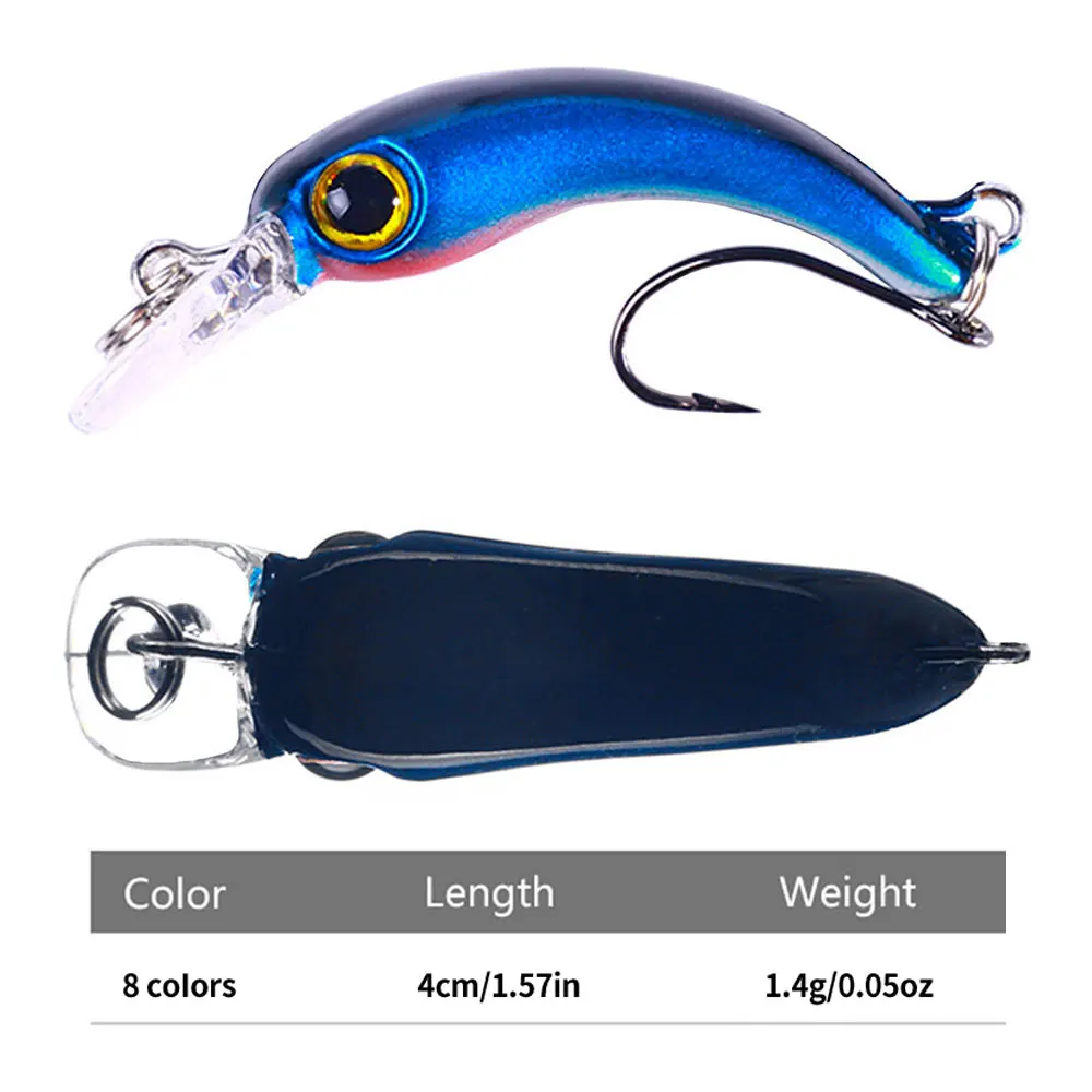 Minnow Flotante 4cm – Crankbait para Trucha, Blackbass y Lucio - imagen 5
