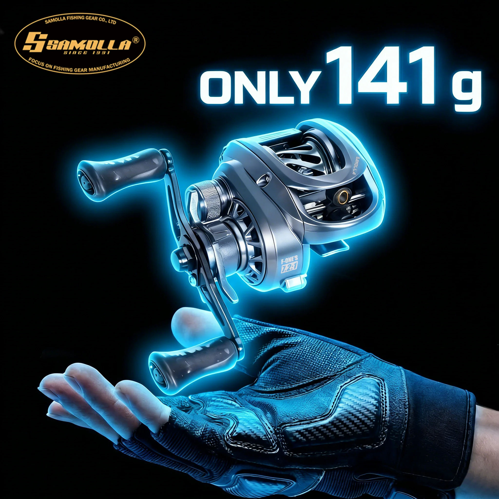 Carrete de pesca ultraligero SAMOLLA para agua salada - imagen 4