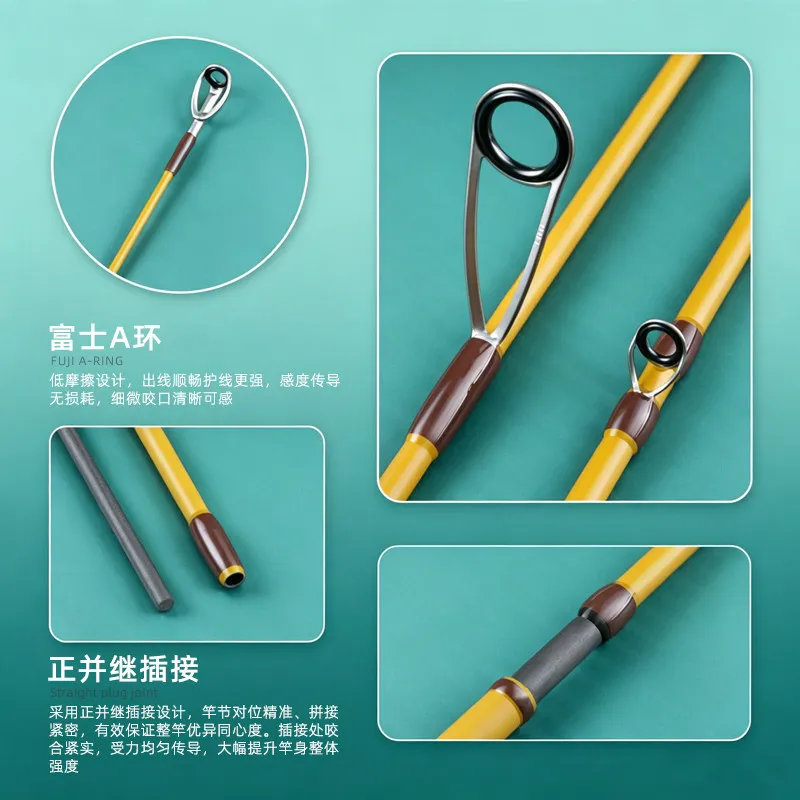 Caña ultraligera Luzun Tianzhu de carbono Toray T30 portátil - imagen 3