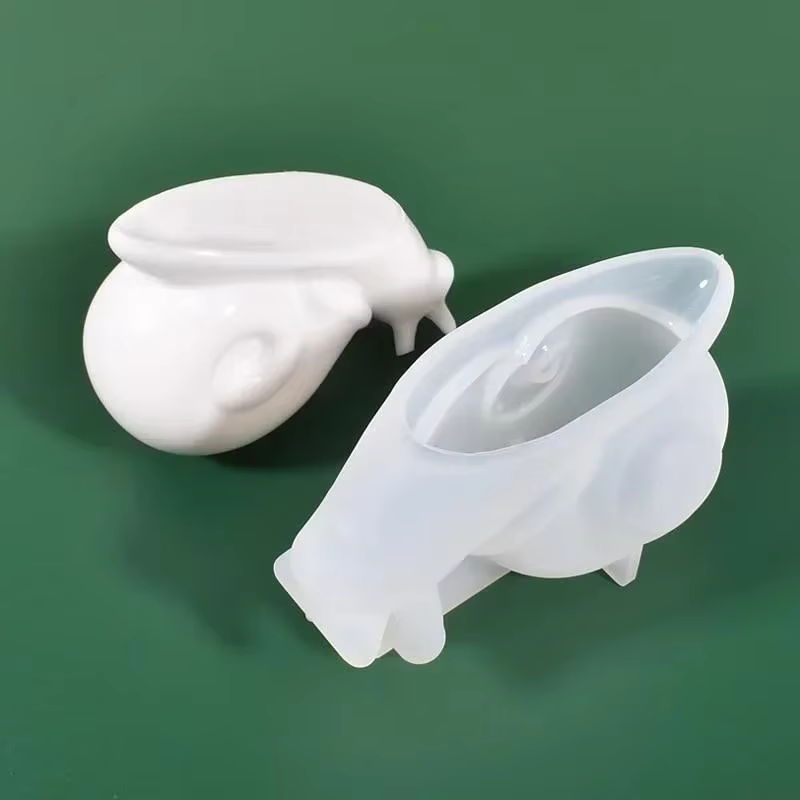 Molde silicona caracol para fabricar señuelos de pesca con resina