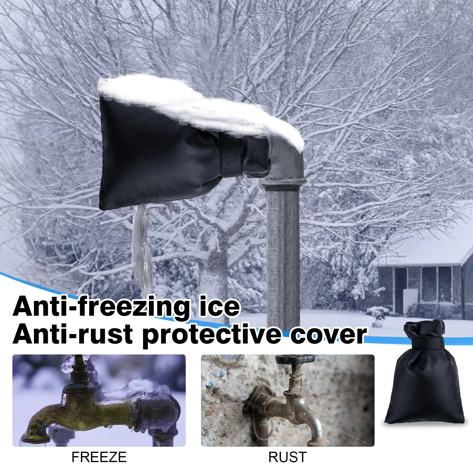 Protector anticongelante para grifo exterior Oxford impermeable - imagen 4