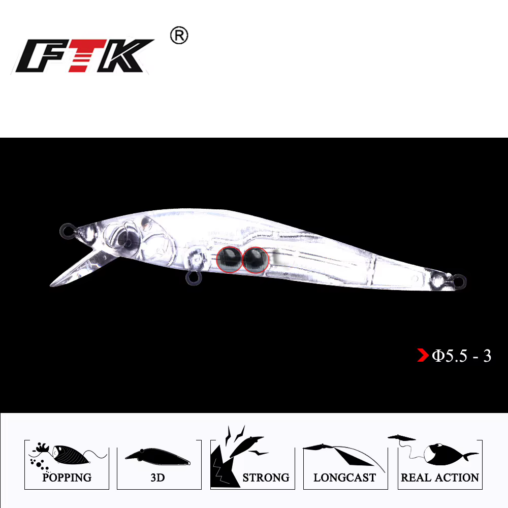 Crankbait lucio 90mm – ojos 3D marino - imagen 3