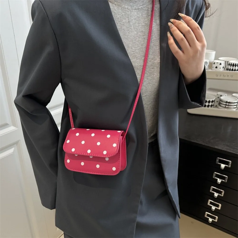 Bolso bandolera mini polka dot con forro de poliéster ligero - imagen 3