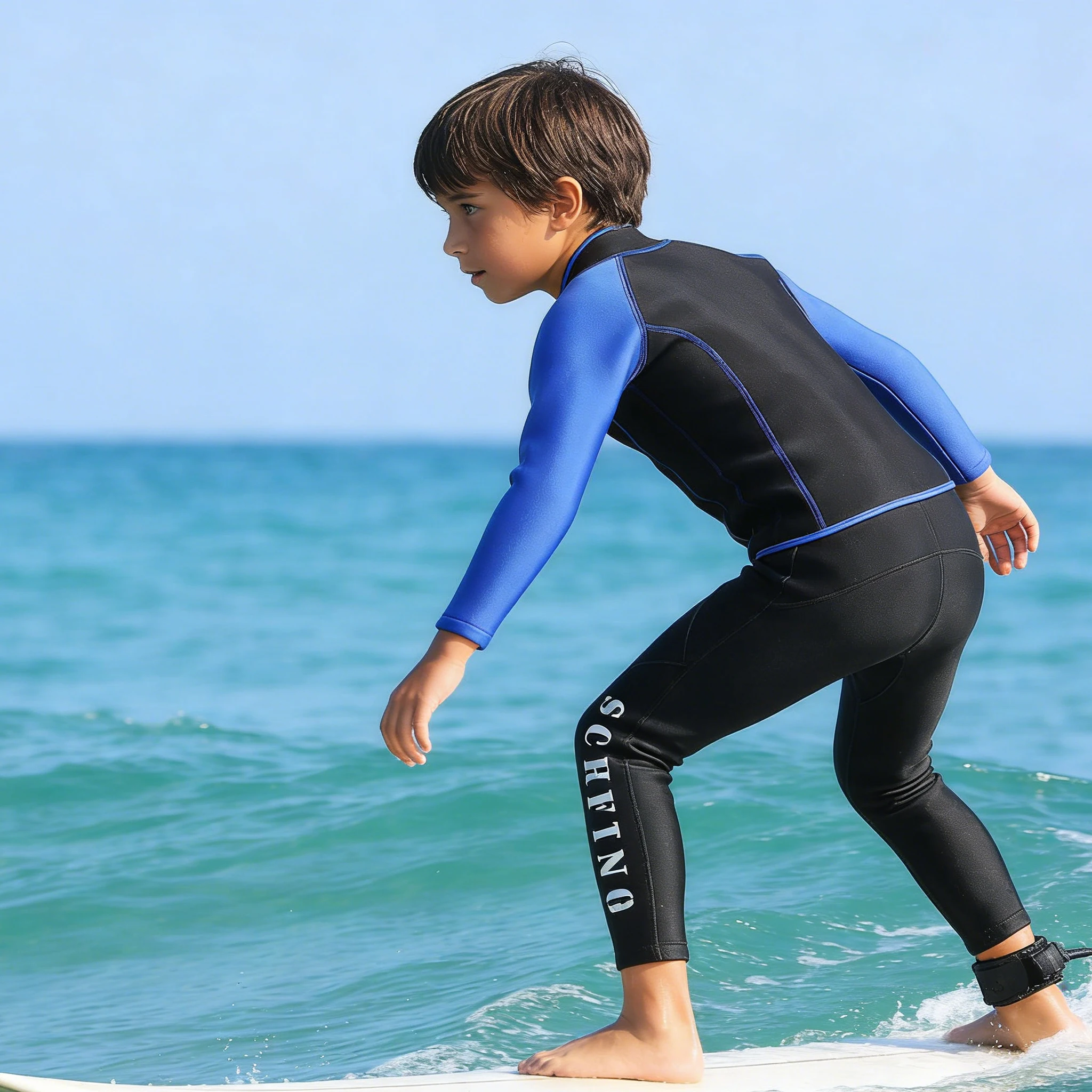 Traje de neopreno infantil para buceo libre, surf y medusas - imagen 3