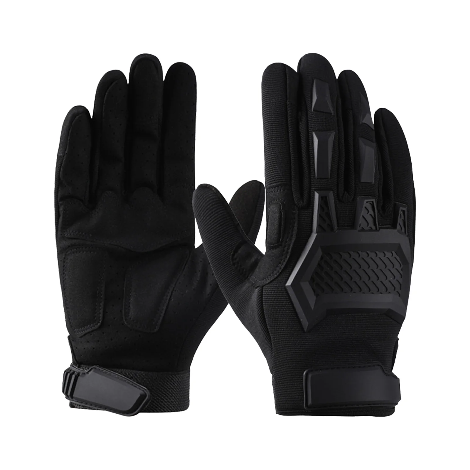 Guantes de ciclismo con dedos completos vista lateral