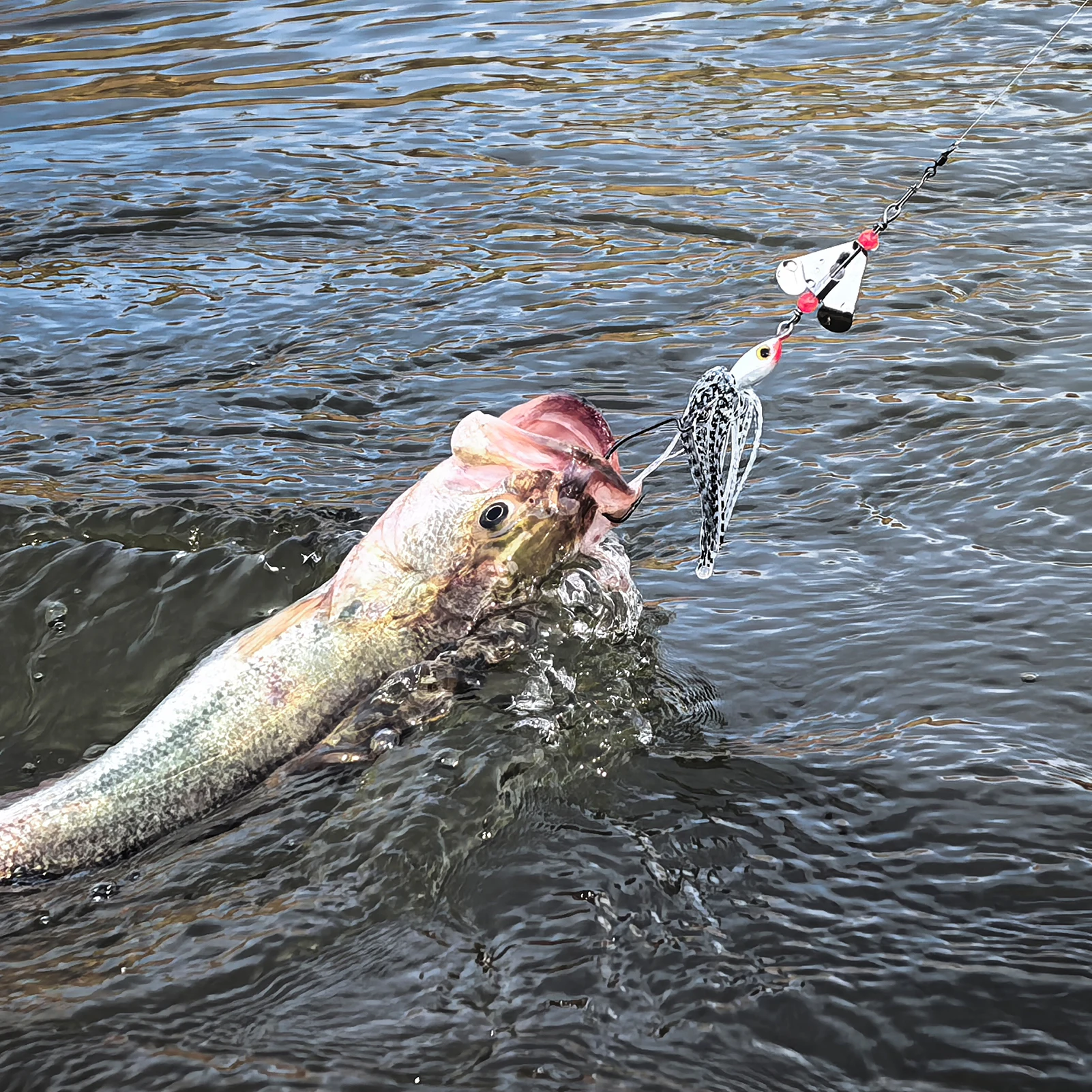 Chatterbait FREE FISHER con cuchilla para trucha - imagen 5