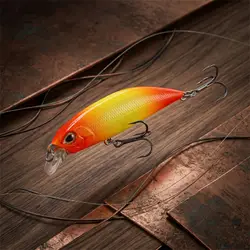 Señuelo Minnow para lubina y lucio con anzuelos triples ABS