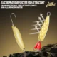 Señuelos WALK FISH cuchara giratoria jig metálico dorado y plateado - imagen 3