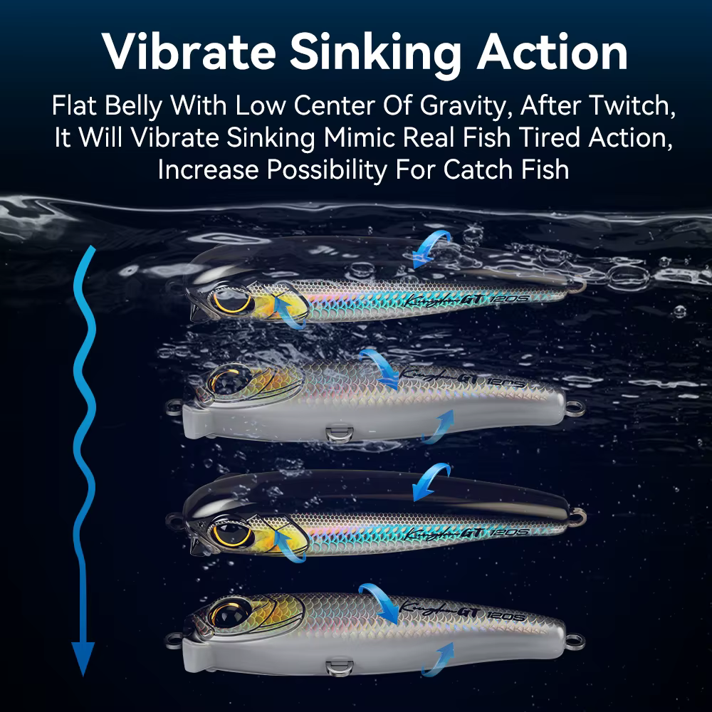Señuelo Pencil Minnow Kingdom GT – Cebo duro para agua salada - imagen 5