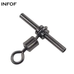 Anzuelos giratorios de triple vía con conector de latón para carpa
