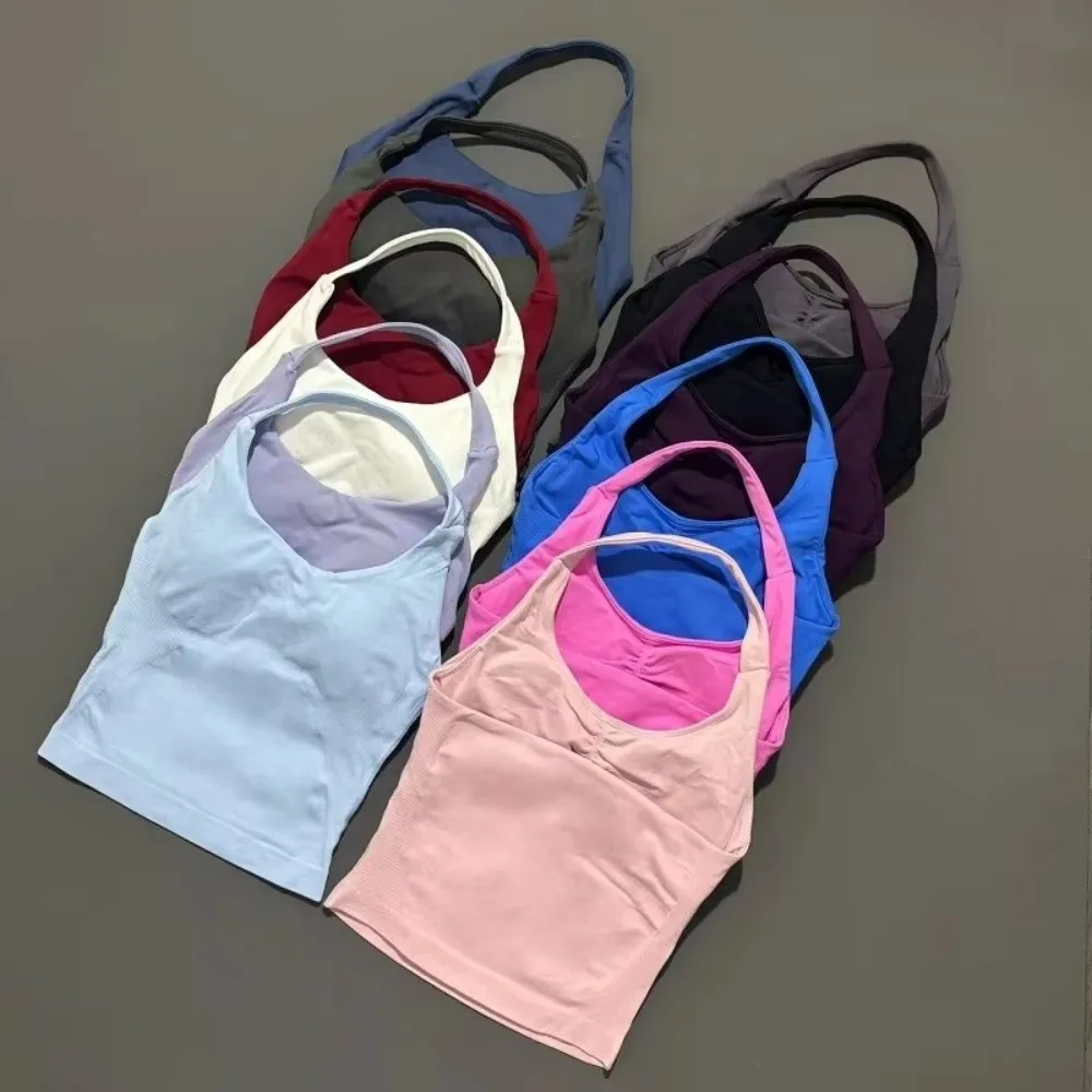 Chaleco deportivo sin costuras transpirable con tirantes al cuello - imagen 2