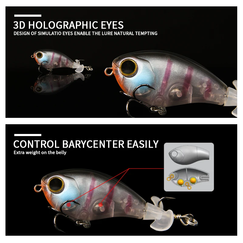LETOYO Whopper Popper – Señuelo Topwater Doble Hélice para Lubina - imagen 4