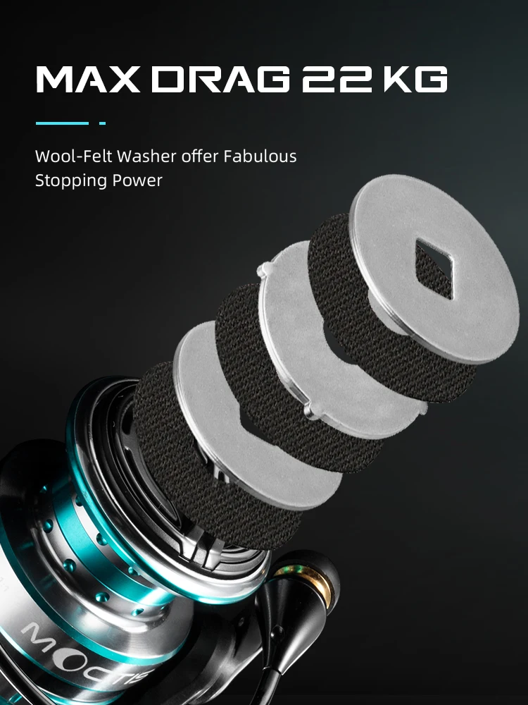 Carrete de pesca ultraligero MIFINE MOCTIS con bobina de aluminio - imagen 2