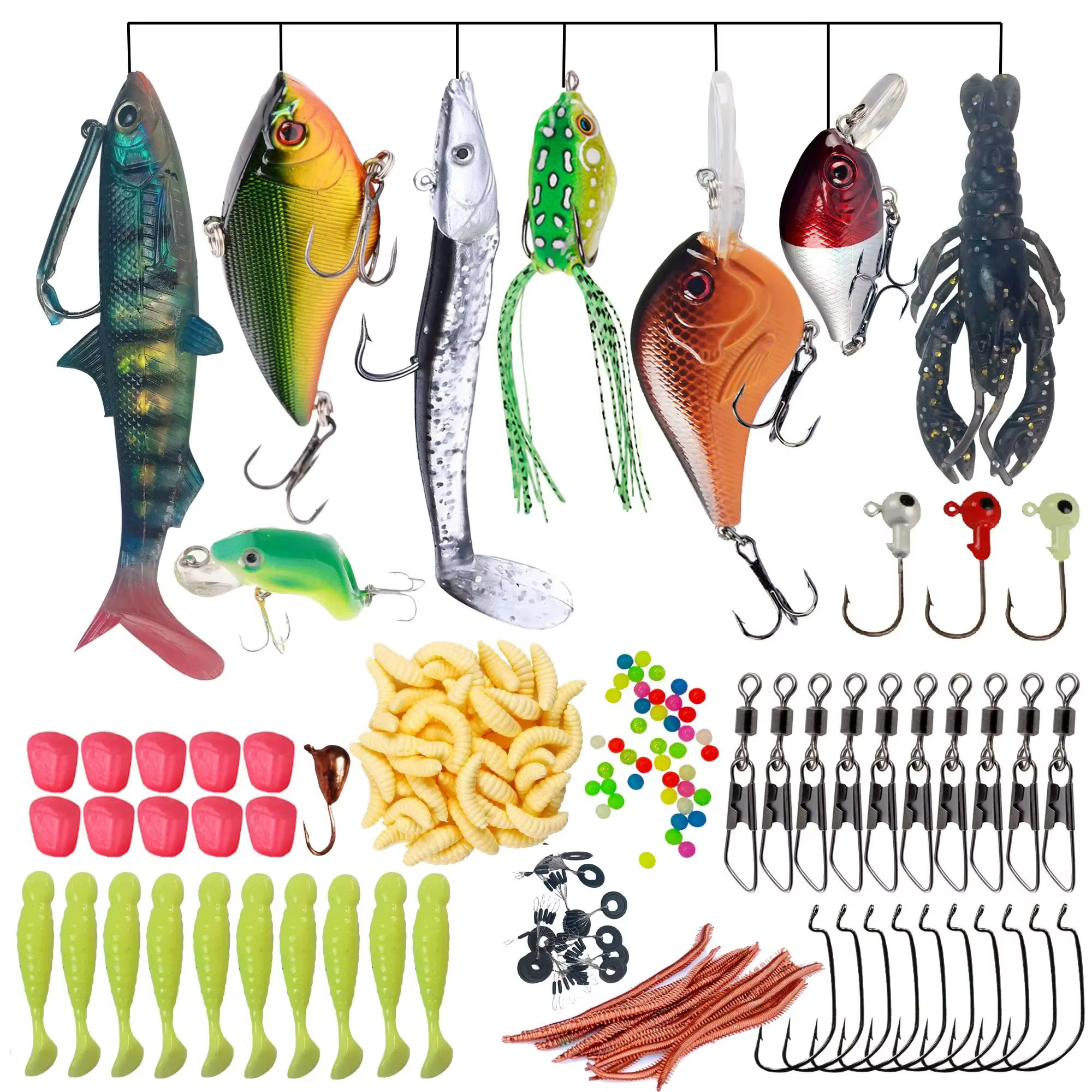 Free Fisher señuelos spinners y vinilos minnow para pesca