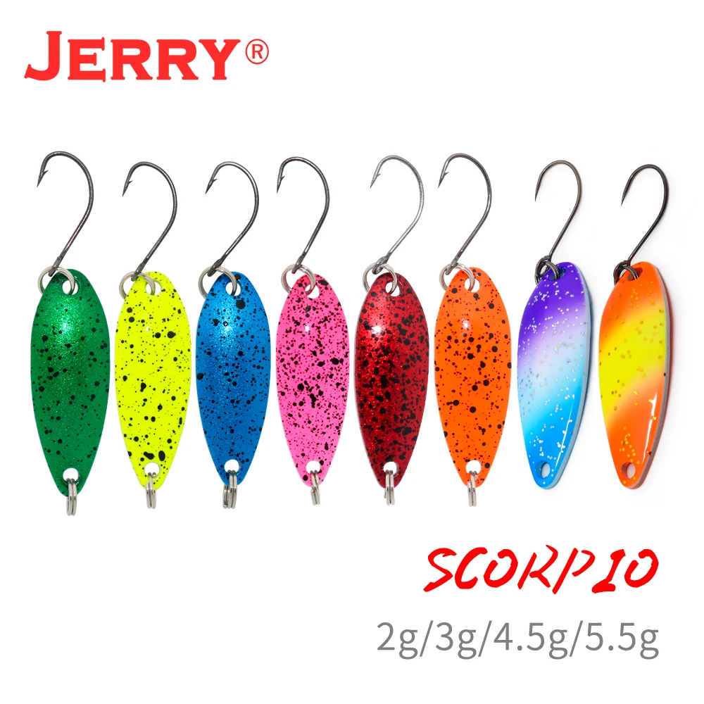 Jerry Scorpio Juego Cucharas Metal UV para Lucio Trucha Agua Dulce - imagen 5