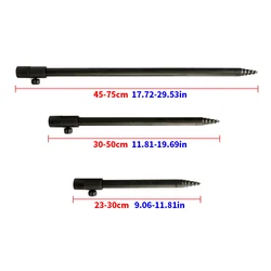Soporte de caña ajustable Hirisi de aluminio para pesca carpa