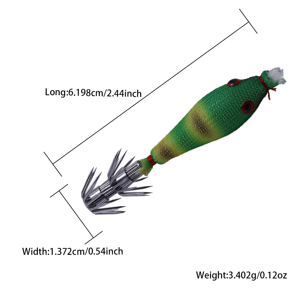 Señuelos Luminosos Cuerpo Suave para Pesca Nocturna – Anzuelos Afilados - imagen 2