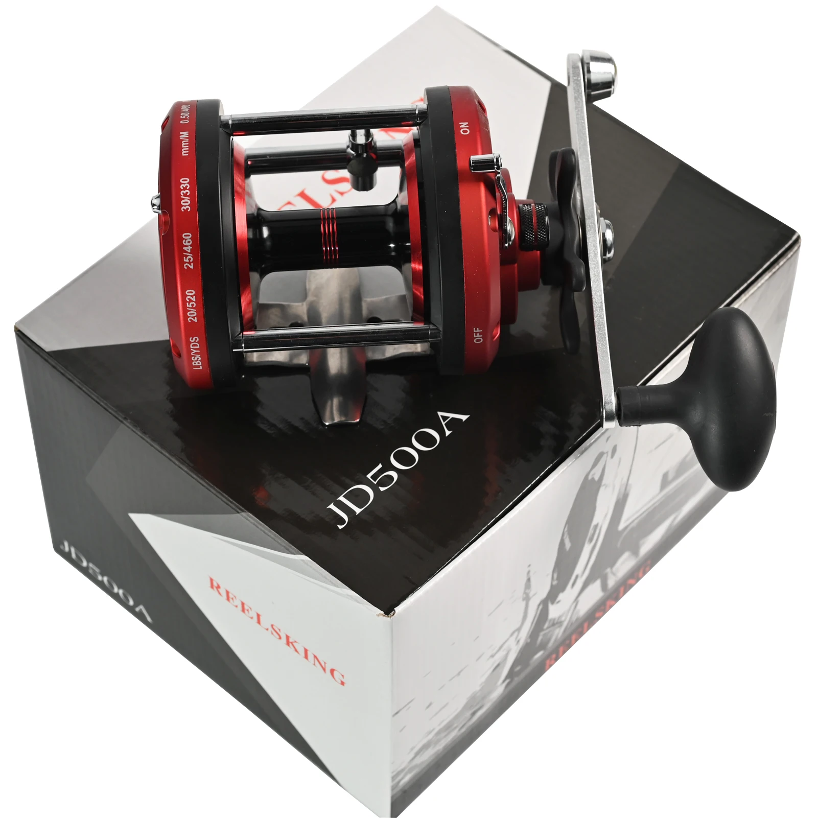 Carrete en uso para pesca en barco