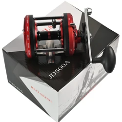 Carrete baitcasting/spinning metálico Free Fisher mano derecha