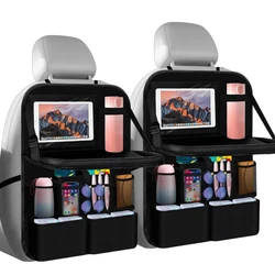 Organizador asiento trasero con bandeja y bolsillos para tablet