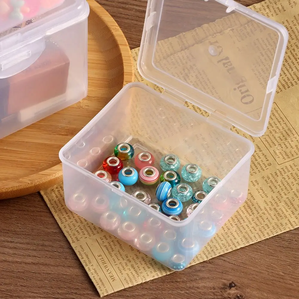 Caja transparente rectangular con tapa para aparejos de pesca - imagen 3