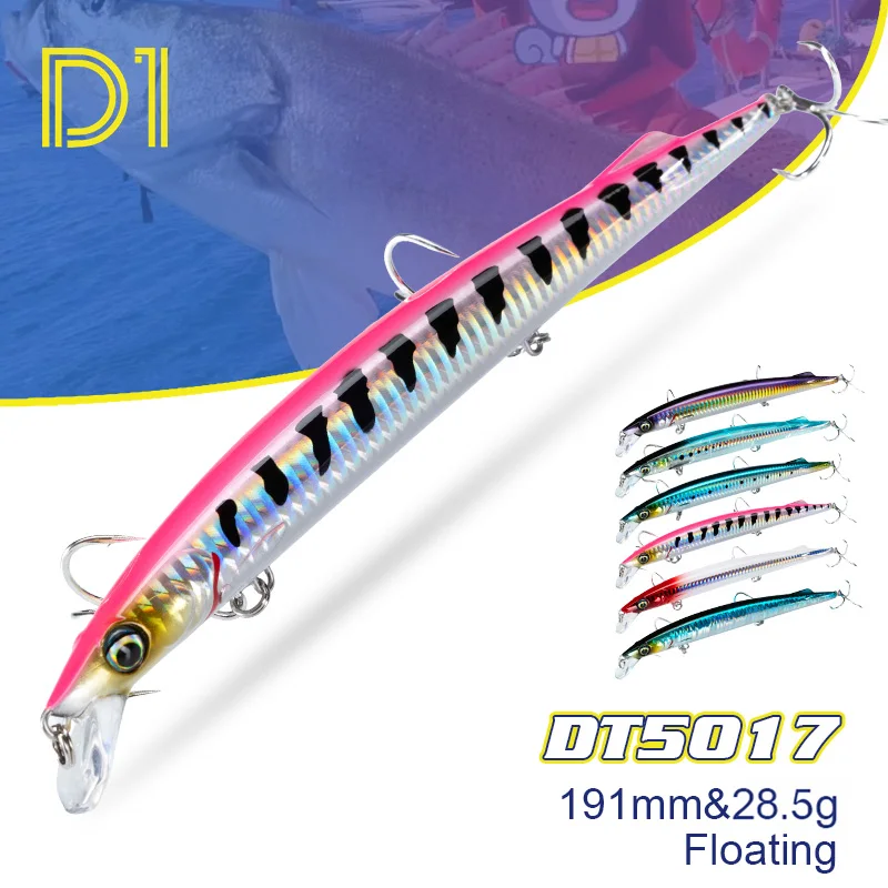 D1 Sandeel Minnow – Señuelo flotante de largo alcance para lubina