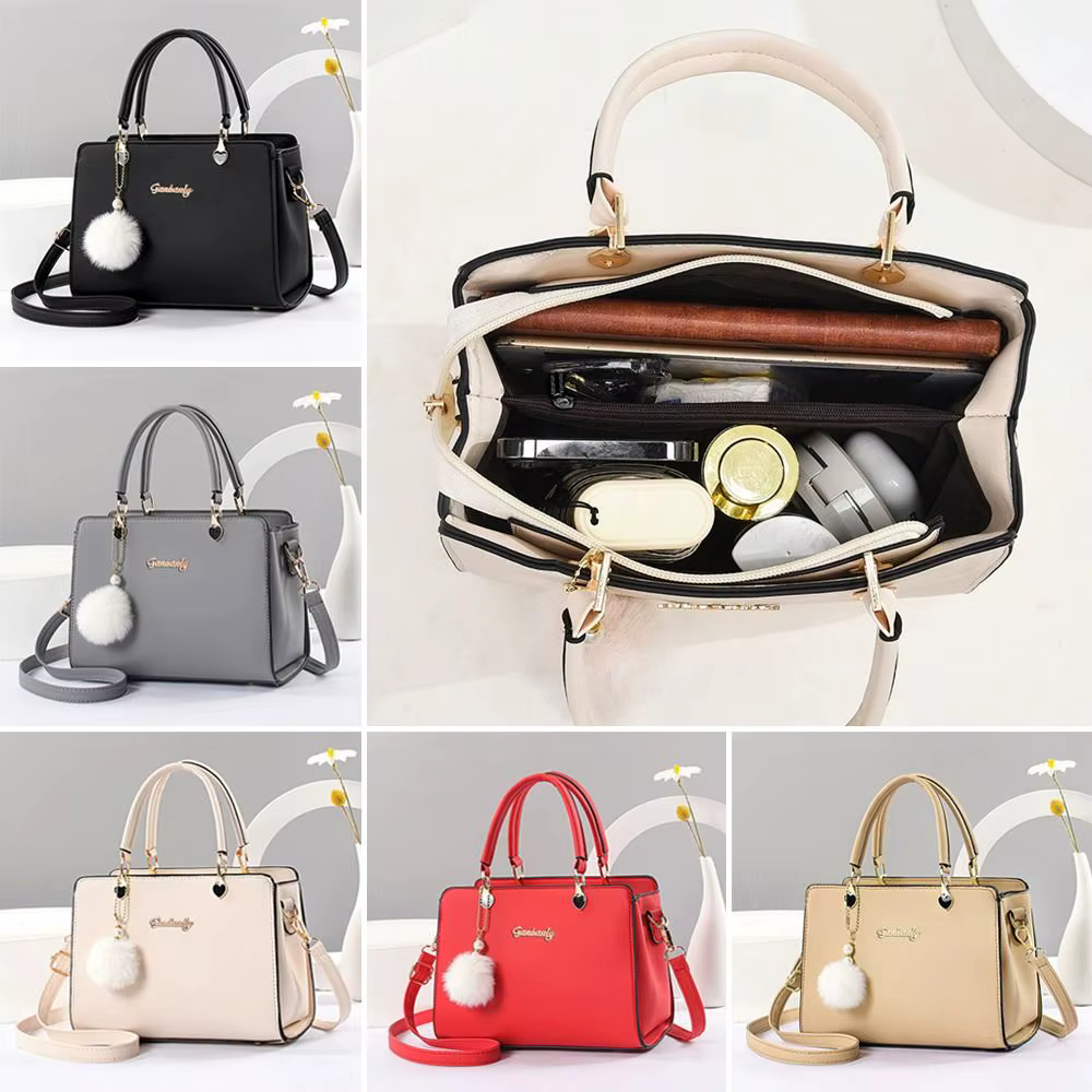 Bolso bandolera mujer piel PU gran capacidad asa cuadrado duradero - imagen 5