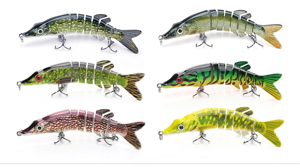 Swimbait multiarticulado y acabado realista