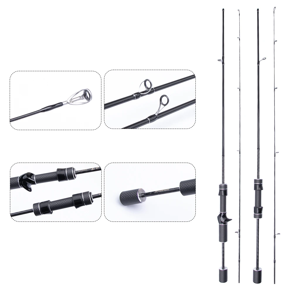 Caña de carbono FishingFans Scar Fuji O-Guide para trucha y lubina - imagen 4