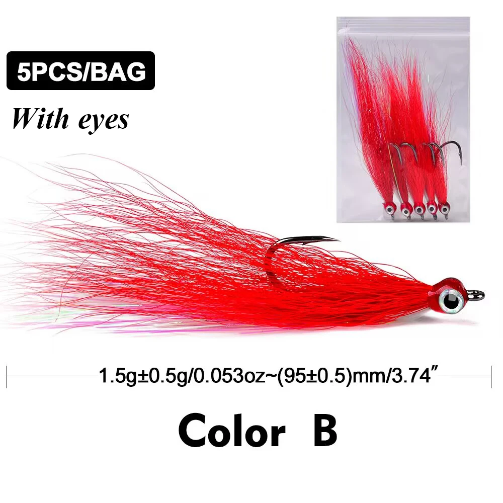Señiva de pesca colorida con vibrantes ojos rojos y ganchos para una pesca efectiva