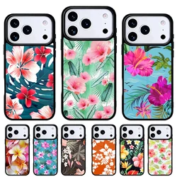 Funda iPhone con estampado hawaiano tropical – Carcasa protectora floral