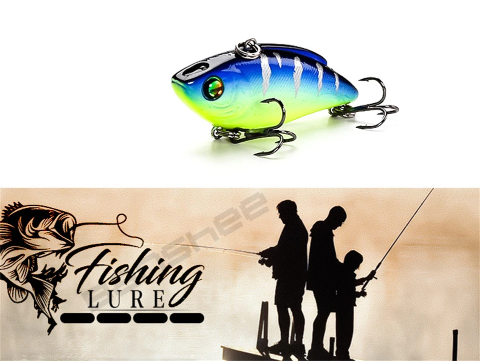 Crankbait con vibración ABS de 5 cm