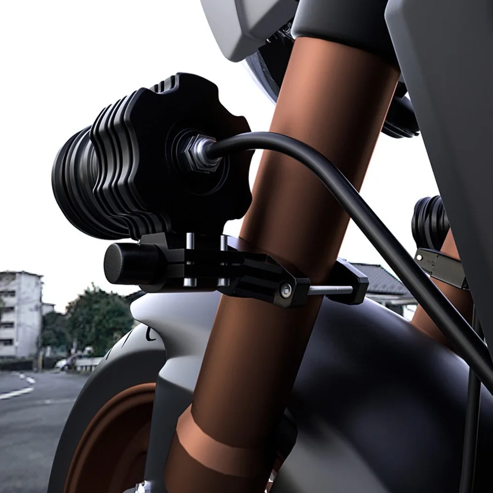 Soporte amortiguador ajustable de horquilla para lámpara de moto - imagen 5