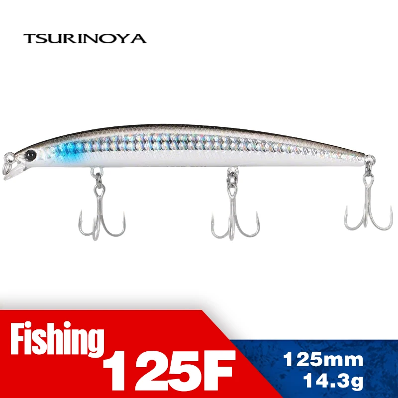 TSURINOYA 125F – Señuelo flotante Delgado para agua poco profunda
